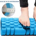 (1Piece)Fitness GRID Foam Roller For Exercise, Deep Tissue Massage and Muscle Recovery(Multicolor).