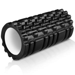 Roller For Yoga Gym Fitness Pilates Home Exercise Back Soft Muscle Massage Yoga Roller 1 Piece(Black)