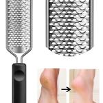 Stainless Steel Rasp Callus File Blade Foot for Wet and Dry Feet (Pack of 1, Black)