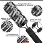 Stainless Steel Rasp Callus File Blade Foot for Wet and Dry Feet (Pack of 1, Black)