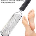 Stainless Steel Rasp Callus Filer Blade Foot Care Foot Scraper (Pack of 1, Black)