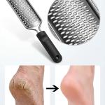 Stainless Steel Rasp Callus Filler Blade Foot Care Foot Scraper (Pack of 1, Black)