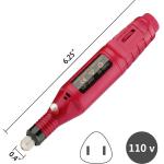 Electric Nail Drill Machine 20000 RPM Professional Nail Drills for Acrylic Nails Gel E-file Nail File
