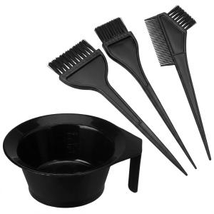 Hair Coloring Dyeing Kit Brush with Bowl 4 set