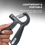 Hand Gripper 5 to 60 kg I Adjustable Hand Grip with count I Exercise Gripper I hand gripper(Pack of 1).