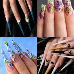 (Pack of 1) Dual-Ended Poly gel Brush & Picker, 2 in 1 Designs Poly gel Nail Brush ( 1 Piece).