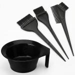 Hair Coloring Dyeing Kit Brush with Bowl 4 set