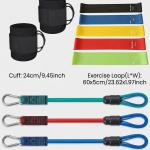 Ankle Resistance Bands, Ankle Bands for Working Out with Cuffs, Resistance Bands for Leg