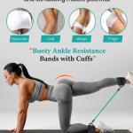 Ankle Resistance Bands, Ankle Bands for Working Out with Cuffs, Resistance Bands for Leg