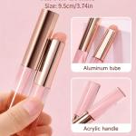 Silicone Makeup Brush, Silicone Lip Brush (Pack of 1 )Glitter Pink.