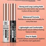 Waterproof Eyelash Glue Clear Tone | Long-Lasting, Strong Hold | 6ml | Ideal for False Lashes (Pack of 1)