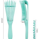 Detangling Brush Multifunctional Octopus Hair Comb Scalp Massager(Green) 1 Piece
