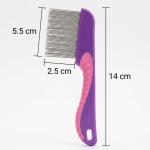 Long Handle Lice Comb with Stainless steel teeth for Head Lice, For Kids, Women & Men and Dog & Cat( 1 Piece).