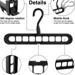 12 Pcs, 5 Layer Hanger, Clothes Hanger for Wardrobe and Cupboards