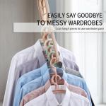 2 Pcs, 5 Layer Hanger, Clothes Hanger for Wardrobe and Cupboards..Multicolour