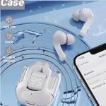 Wireless Earbuds, Ultrapods max TWS Bluetooth Earphones with Charging Case (White).