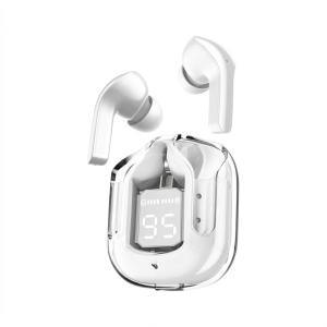 Wireless Earbuds, Ultrapods max TWS Bluetooth Earphones with Charging Case (White).