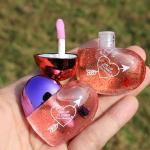 Sparkling Heart-Shaped Lip Gloss, Multicolor (Pack of 1).