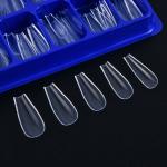 100pcs Transparent Nails and 2 pcs fake nails glue