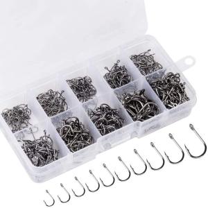 500Pcs Fishing Hooks 3#-12# Carp Single Fish Hook Set Fly Fishing Accessories Jig Sea Hooks..