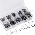 500Pcs Fishing Hooks 3#-12# Carp Single Fish Hook Set Fly Fishing Accessories Jig Sea Hooks..