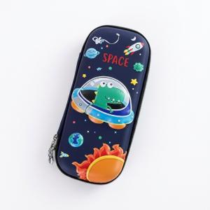 Premium Stylish Pen Holder Pouch Stationery Box Pencil Pouch Bag (Blue Space Print) Pack of 1