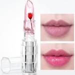 Professional Waterproof Moisturizing Flower Crystal Lipstick Jelly Flower Transparent Color Changing Lipstick For Girls & Women (Pack Of 1).