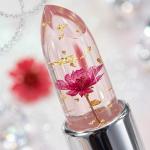 Professional Waterproof Moisturizing Flower Crystal Lipstick Jelly Flower Transparent Color Changing Lipstick For Girls & Women (Pack Of 1).