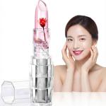 Professional Waterproof Moisturizing Flower Crystal Lipstick Jelly Flower Transparent Color Changing Lipstick For Girls & Women (Pack Of 1).