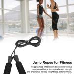 Jumping Skipping Rope for Gym Training, Exercise and Workout(Pack of 1).Black