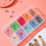 Nail Tip Box False Empty Nails Tips Organizer Storage, 10 Number Spaces Storage Case Container Nails Box