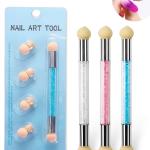 Dotting Gradient Nail Sponge Stick Tool(Set of 1).