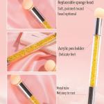 Dotting Gradient Nail Sponge Stick Tool(Set of 1).