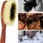 Dusting Brush/Wooden Base Barber Neck Hair Duster Brush for Salon And Home Use (PACK OF 1).