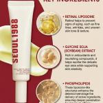 1988 Retinal Eye Cream, 30ml, Retinal Liposome Complex & Fermented Bean Extract (Pack of 1).