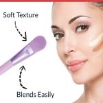 PRIMUM 8 PCS Mini Makeup Brush Set with Case, Portable Foundation Brush Kit Travel,