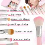 7pcs Pink Brush different brush for different applies