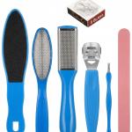 8 in 1 Pedicure Kit | Foot Scrubber for Dead Skin, Callus Remover, Foot Scraper, Foot File..