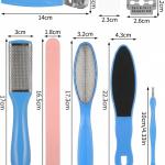 8 in 1 Pedicure Kit | Foot Scrubber for Dead Skin, Callus Remover, Foot Scraper, Foot File..