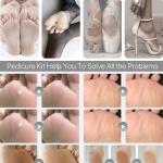 Pedicure Tools for Feet - 8 in 1 Pedicure Kit | Foot Scrubber for Dead Skin, Callus Remover, Foot Scraper, Foot File