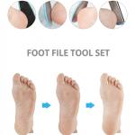8 in 1 Pedicure Kit | Foot Scrubber for Dead Skin, Callus Remover, Foot Scraper, Foot File..