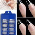 100pcs Transparent Nails and 2 pcs fake nails glue .
