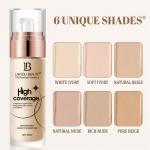 HIGH COVERAGE LONG LASTING MATTE FINISH WATERPROOF BASE FOUNDATION 1 Pcs