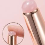 Silicone Lip Brush with Cover Lipstick Makeup Brushes Women (Glitter Pink).2 Piece