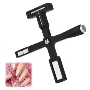 Gel Nail Polish Magnet, 5-in-1 Cross Shaped Cats Eye Gel Nail Polish(Pack of 1).