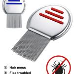 2pc Lice Comb - Stainless Steel lice Comb and Flea Lice Comb For Cat, Dog Treatment.