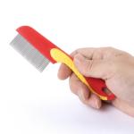 Flea Comb for Cat Dog, Stainless Steel Fine Tooth Flea Lice Tear Stain Remover Comb(2 Pcs).