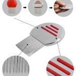 Stainless Steel Lice Treatment Comb for Head Lice/Lice Egg Removal(1 Piece).