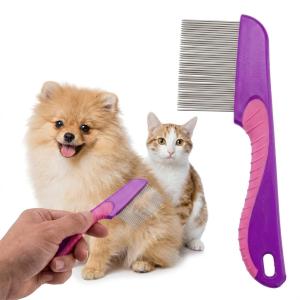 Long Handle Lice Comb with Stainless steel teeth for Head Lice, For Kids, Women & Men and Dog & Cat( 1 Piece).