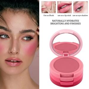 3in1 lip and cheek tint cream blush Pink, Peach, Red color.( Pack of 1)